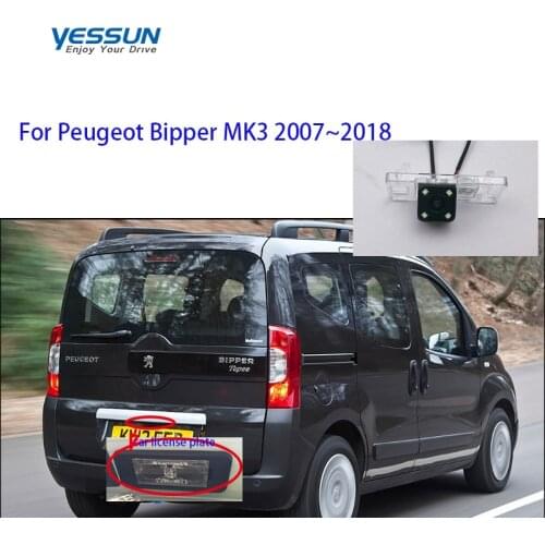 Yessun Auto Car Accessories license plate camera Car Rear View Reverse Backup Camera Waterproof For Peugeot Bipper MK3 2007~2018