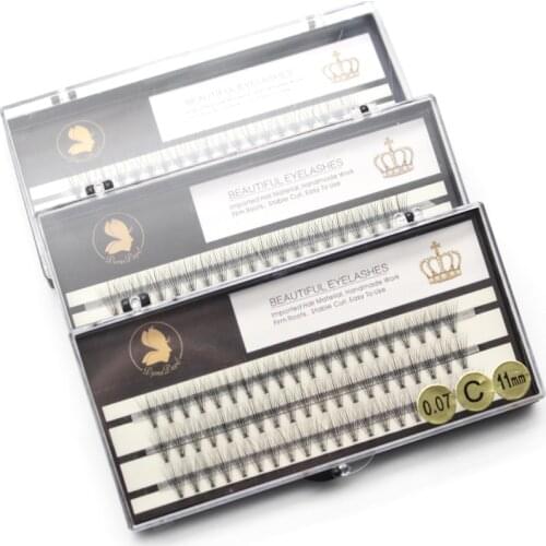 Cluster Lashes 20D Eyelash Extensions Synthetic Hair Soft 0.07 C 10/11/12/13mm Cosmetics Makeup Lash Extension False Eyelashes