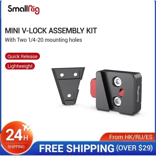 SmallRig Mini V-Lock Assembly Kit Featuring Two 1/4-20 mounting holes Lightweight and portable - 2801
