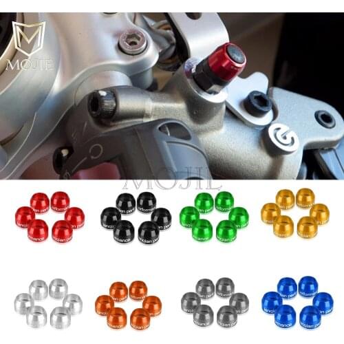 Motorcycle Universal Billet Bleed Valve Cover Kit For Aprilia RSV4 RR/RF TUONO V4 1100RR RSV4R DORSODURO 750 900 1000 1200 RS250