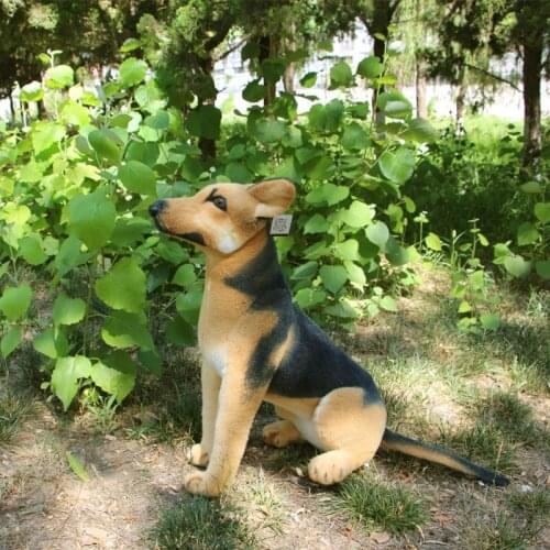 Squatting shepherd dog about 30cm plush toy birthday gift b0989
