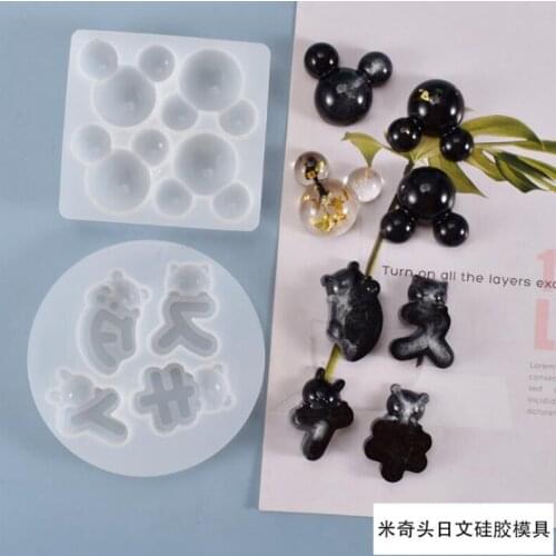 New transparent silicone mold resin decorative crafts DIY cartoon animals mold epoxy resin mold for jewelry