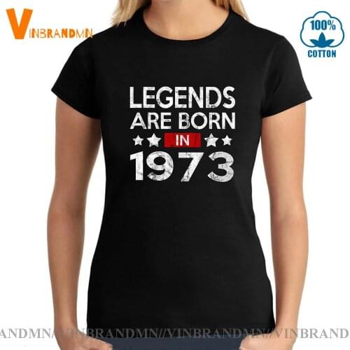 Retro made in 1973 T-shirt Mother birthday gift tee shirt Thanksgiving tshirt Vintage Legends are born in 1973 T shirt