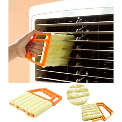 Microfiber Window Cleaning Brush Air Conditioner Duster Cleaner With Washabla Venetian Blind Blade Cleaning Cloth Cleaning Tools