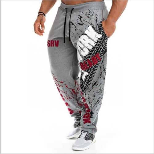 New Running Jogging Pants Men Cotton Soft Bodybuilding Joggers Sweatpants Harem Long Trousers Fitness Sport Training Pants