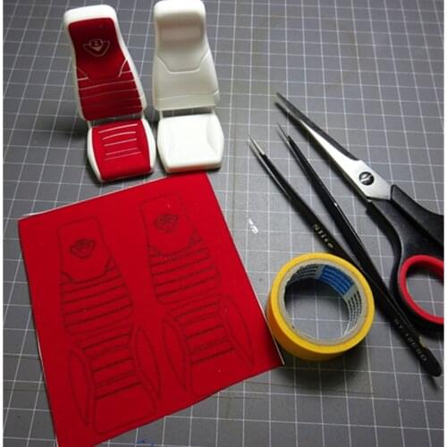 Tamiya Tractor Trucks Cab Seats Decoration Suede Stickers For 1/14 Rc Toy Car Actros Truck Scania R470 R620 R730 56323