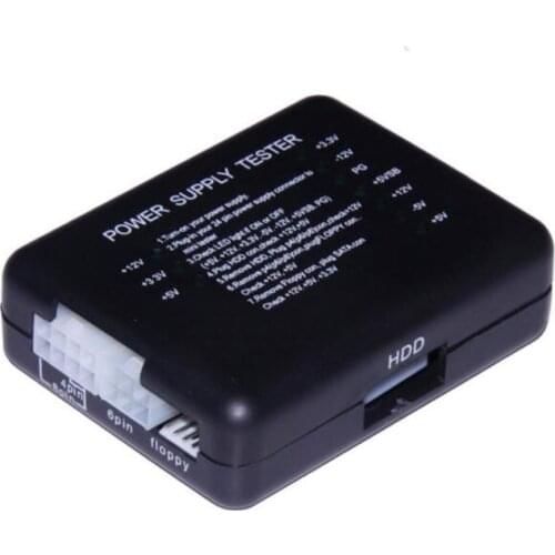 ATX Power Supply Tester Chassis Power Test 20/24 Pin for PSU ATX SATA HDD Meter Measuring PC Computer Diagnostic Tool Device