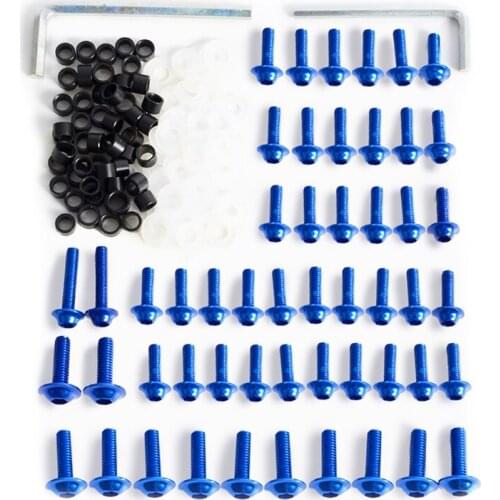 Universal 158pcs Motorcycle Fairing Bolts Kit Fastener Clips Screw Durable Stylish Motorcycle Accessories F19A