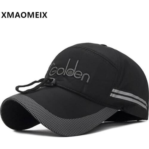 XMAOMEIX Spring Summer Mens Fishing Caps Snapback Cap Men Women Sunscreen Baseball Cap Adjustable Size Couple Cotton Sports Hat