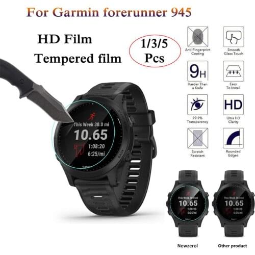 1 /3 /5 pcs Tempered Glass Screen Protector Film for Garmin Forerunner 945 Sport Smart Watch Bracelet Protective HD durable Film