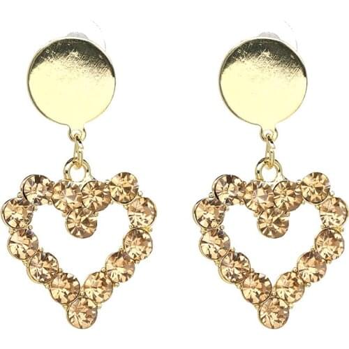 YaYi Jewelry Fashion Bohemia Glass Crystal Rhinestone Dangle Women Hook Eardrop Wear Ear Band Long Tassel Earrings Gift