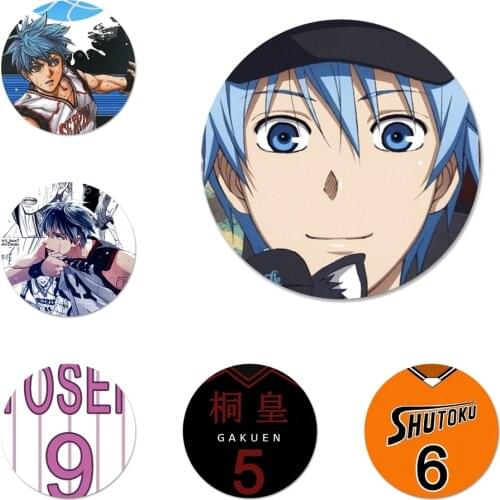 Anime Kuroko No Basket Icons Pins Badge Decoration Brooches Metal Badges For Clothes Backpack Decoration 58mm