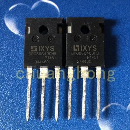1pcs/lot DPG80C400HB 80A 400V original packing new Fast recovery rectifier tube TO-247