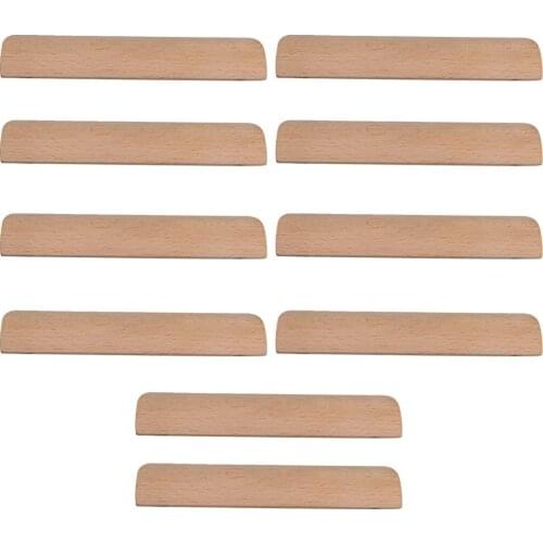 10Pcs 118x35mm Wooden Handle Hole Distance 96mm for Furniture Wardrobe Cupboard Closet Drawer Handle Pull
