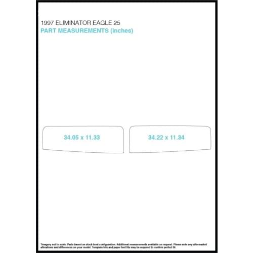 1997 Eliminator Eagle 25 Swim Step Pad Boat EVA Teak Decking 1/4" 6mm