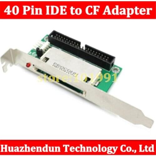 2pcs New 40 Pin IDE to Compact Flash CF Adapter Converter with PCI Bracket Back Panel Free shipping