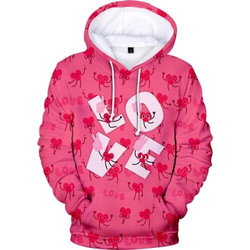 2021 Autumn Winter Sweatshirts Valentines Day 3D Digital Printing Hoodies Men/Women Fashion Streetwear Hoodie Casual Clothes
