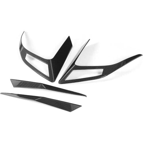 4pcs Carbon Fiber Style Rear Tail Light Trim Cover Fit for Honda Civic 10th 2019 Car accessories