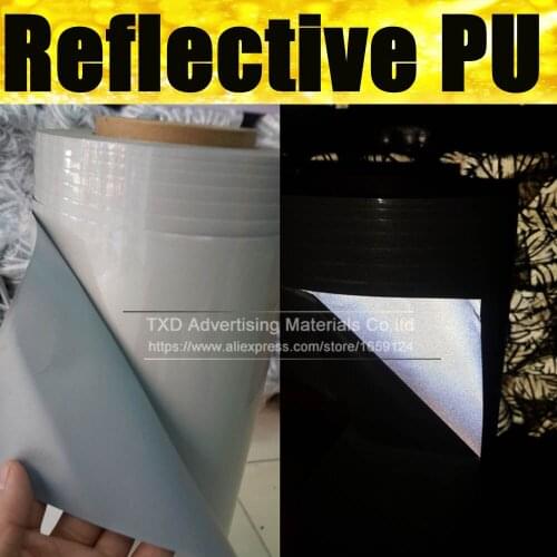 50X100CM Premium quality reflective transfer PU,Reflective PU Vinyl for heat transfer,T-shirt heat press film by free shipping