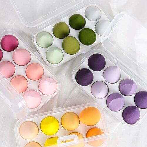 8 PCS Powder Puff Sponge For Makeup Set Beauty Blender Foundation Apply Cosmetics Sponge Egg Facial Face Make-up Accessories