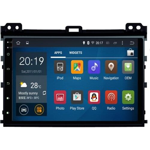 Android 10 car dvd 2 din multimedia player for Toyota Prado 120 Land Cruiser 2004-2009 Car Radio GPS Navigation 8 Core