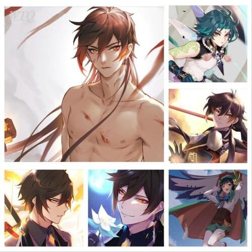 Anime Posters Genshin Impact High Quality Canvas Painting Wall Decor Posters Wall Art Picture for Living Room Decor Home Decor