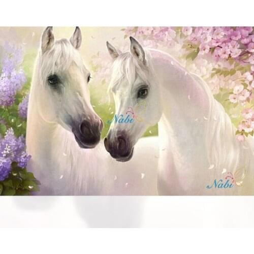 Diamant painting 1 Hot Sale Real Basket Diamond Embroidery - Horse Cross Stitch diamond mosaic painting Set For