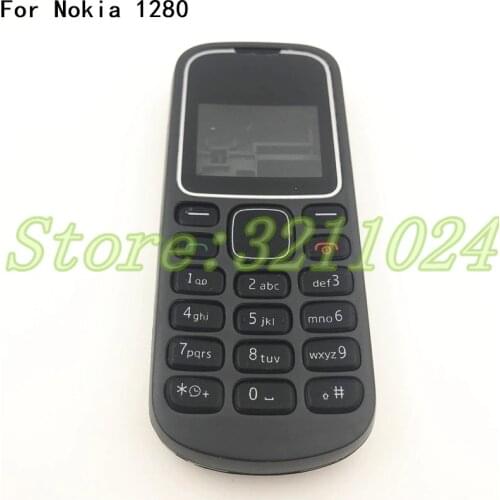 For Nokia 1280 New Full Complete Mobile Phone Housing Cover Case With English Keypad+Logo
