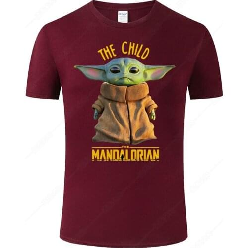 Baby Yoda T Shirt Men Women Summer Cotton Short Sleeve Harajuku Tops Fashion Cool Wars Mandalorian Brand T-shirt Clothing J12