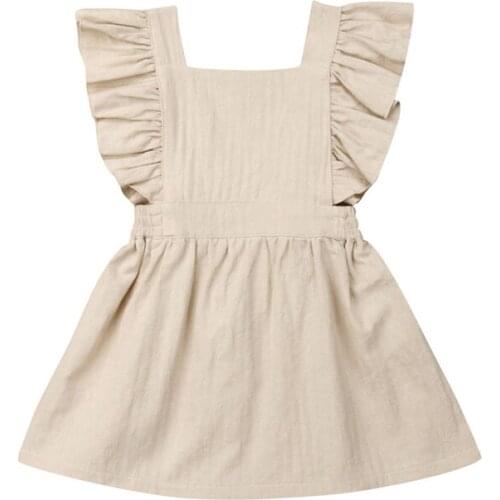 Summer Toddler Kids Vestidos Cotton Backless Tutu Dress Baby Girl Sunsuit Princess Wedding Pageant School Dresses Sundress