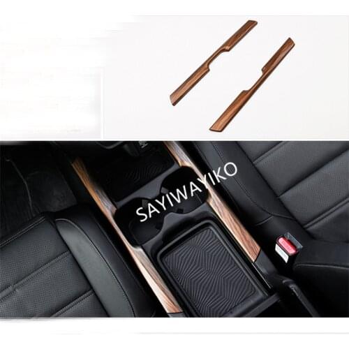 For HONDA CRV C-RV 2017 2018 Shift Knob Control Panel Cover Trim With Cup Frame Holder Car Accessories Interior decoration
