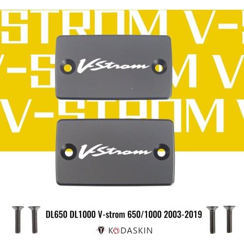 KODASKIN CNC Aluminum Brake Fluid Reservoir Tank Cap Front Brake Cap for SUZUKI DL650 DL1000 V-strom 650/1000 2003-2019