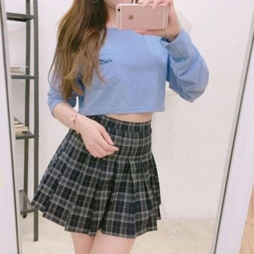 Best Selling Ladies Skirts College Style A-Line Lattice Pleated High Waist Skirts New Tennis Skirts For Women
