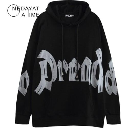 2021 Hoodies Sweatshirt Men Hip Hop Streetwear Letter Printed Pullover Hoodie Cotton Fleece Winter Sweat Shirt Autumn Clothing