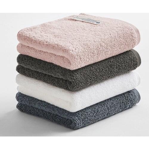 NEW 34*74CM 100% long-staple cotton solid towel super absorbent soft bath towel pink gray white hair towel exquisite hand towel
