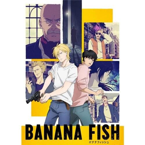 Banana Fish Japanese Anime Cartoon Posters And Prints Wall Art coated Painting For Living Room Decoration Home Decor Unframed