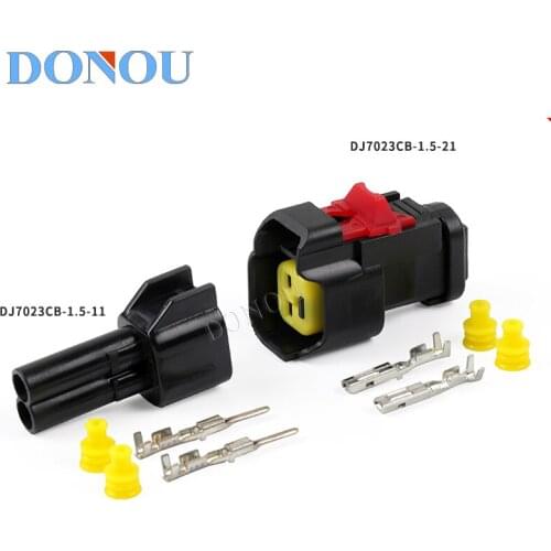Suitable for Ford whistle horn plug Mazda injector connector methanol modified male and female waterproof DJ7023CB-1.5-11/21