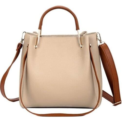 Simple Bucket Bag Women Leisure Single Shoulder Bags for Female Top-Handle Hand Totes High Quality Crossbody Bags Pack Purse