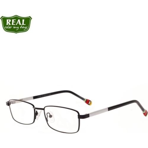 Retro Rectangular Metal Frame Kid Optical Spectacle Frames Prescription Eyewear Children