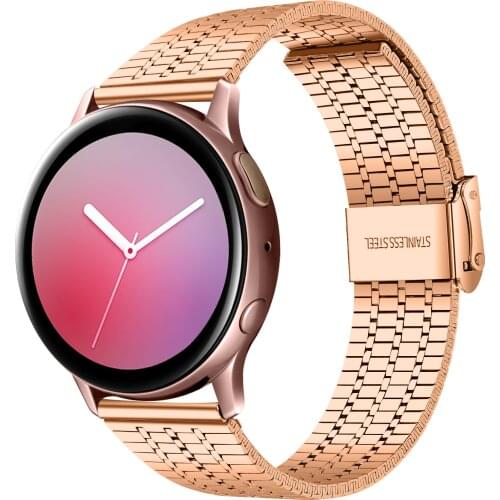 Band for Samsung Galaxy Watch 3 45mm 41mm Active 2 Strap Stainless Steel Bracelet For Huawei Watch 3 GT 2 Pro 46mm 42mm