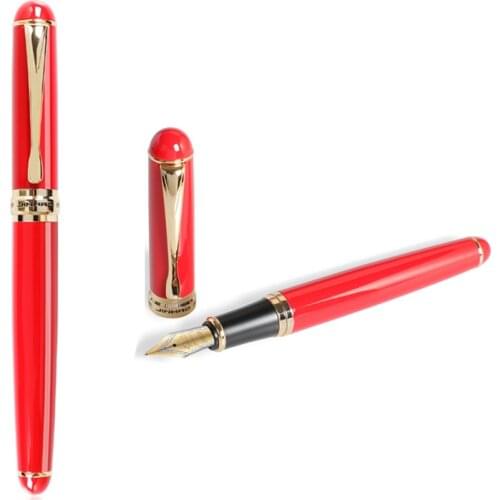 Jinhao X750 Metal Calligraphy Bent Nib Fountain Pen 450 Advanced Classic Ink Pen with Gold Clip for Office School Home Practices