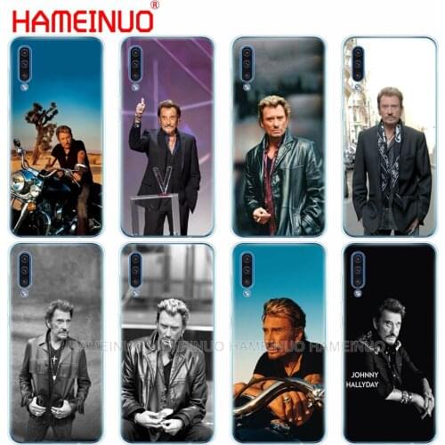 Silicon phone cover case for Samsung Galaxy S10 E PLUS A10 A20 A30 A40 A50 A70 A10E A20E M20 cover Johnny Hallyday
