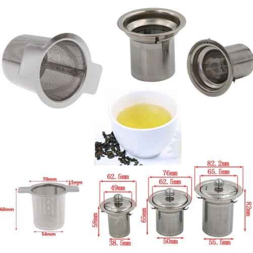 1pcs Stainless Steel Mesh Tea Infuser Tea Strainer Fine Chinese Kungfu Tea Leaf Funnel Spice Filter Kitchen Tools