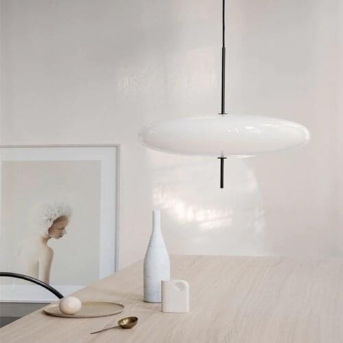 Nordic Modern LED Acrylic Chandelier Simple Living Room Kitchen Home Pendant Lamp Indoor Lighting