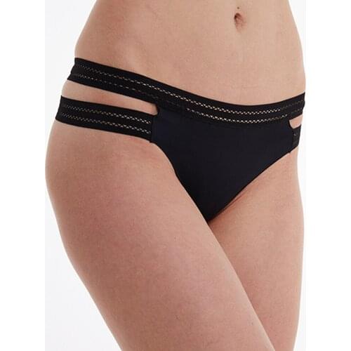 3Pcs Ice Silk Thong Sexy Panties Seamless G String Underwear Women Low-Rise Thongs Women Lingerie Bikini T Back Cotton Crotch