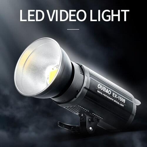 Triopo EX150W 150WS 5600K White Version LCD Panel LED Video Light Continuous Output Bowens Mount Studio Light