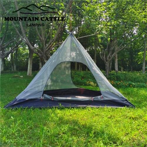 Inner tent inside the net rodless portable pyramid camping outdoor tent mosquito net lightweight equipment camping supplies