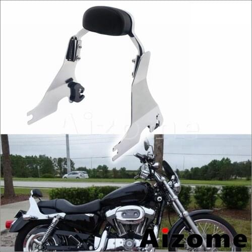 Motorcycle Passenger Back Rest Short Backrest Sissy Bar for Harley Sportster XL 1200 883 Iron Forty Eight SuperLow 2004-2020
