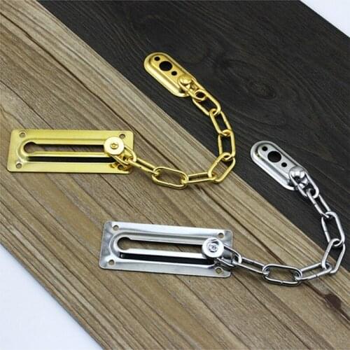 Stainless Steel Anti-Stealing-Link Door Chain Hotlink Protection Anti-Leech Contain the mounting screws