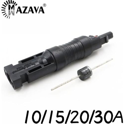 10A 15A 20A PV Compatible Adaptor Diode connection Blocking Diode to Connect Solar panels in parallel Solar diode connector